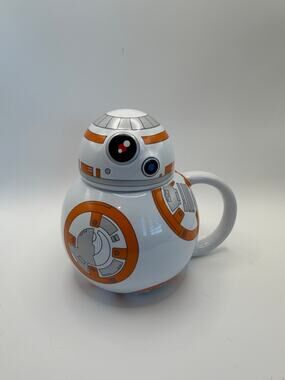 Disney Store Star Wars BB-8 Ceramic Mug With Lid 16 oz.